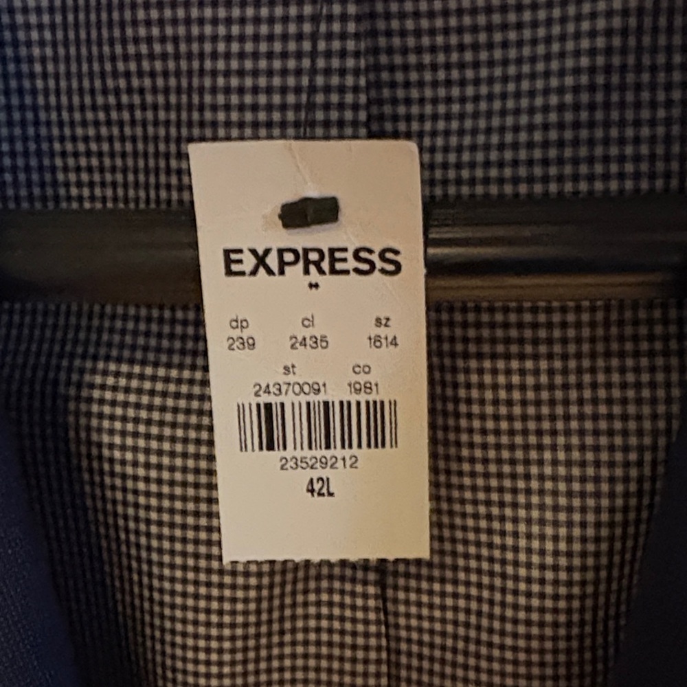 Express Men's Navy Blazer Slim Fit 42L - Picture 10 of 10